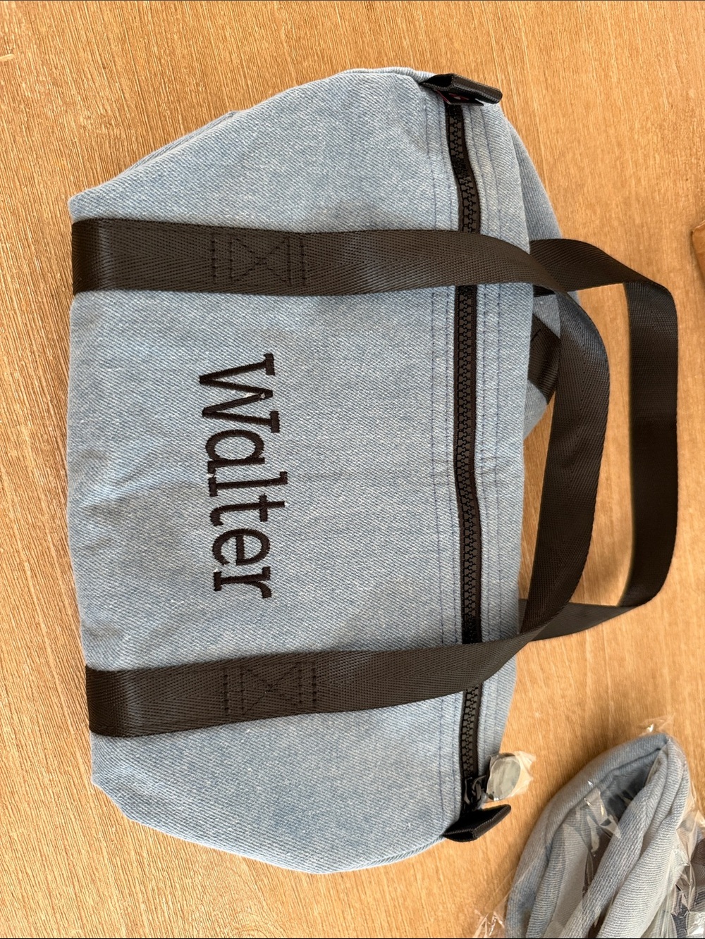 Kids Denim Duffel Bag